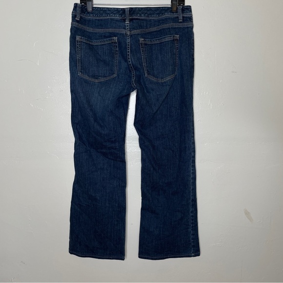 WHITE HOUSE BLACK MARKET BLANC BOOT CUT DARK WASH JEANS SZ 8 - Picture 6 of 8